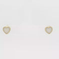 Load and play video in Gallery viewer, Yellow Gold Heart Stud Earrings
