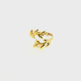 Load and play video in Gallery viewer, Gold Leaf Ring
