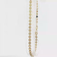 Load and play video in Gallery viewer, Yellow Gold Flat Disc Link Bracelet
