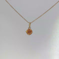 Load and play video in Gallery viewer, Round Citrine Solitaire Pendant Necklace in Yellow Gold
