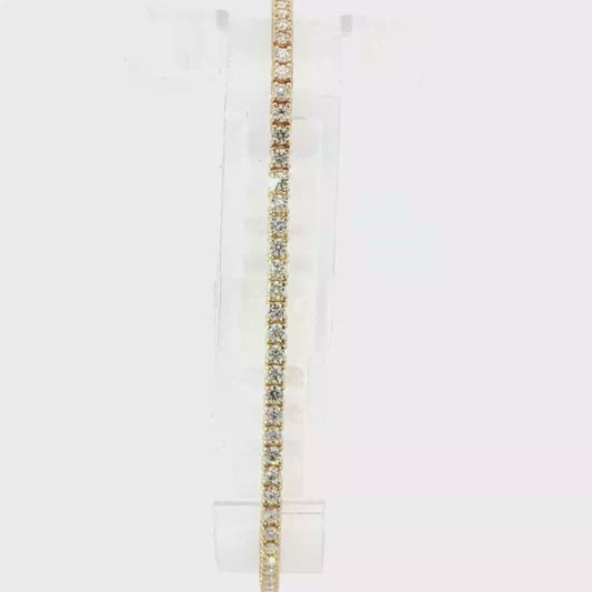 Gold Diamond Tennis Bracelet