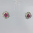 Load and play video in Gallery viewer, Pink Sapphire Earrings
