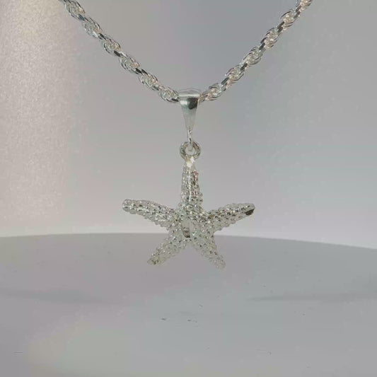 Starfish Charm in Silver