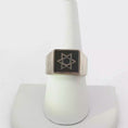 Load and play video in Gallery viewer, Silver Onyx Star of David Signet
