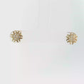 Load and play video in Gallery viewer, Stud Earrings with Round Brilliant Cut Diamonds
