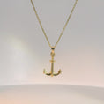 Load and play video in Gallery viewer, Anchor Pendant Necklace
