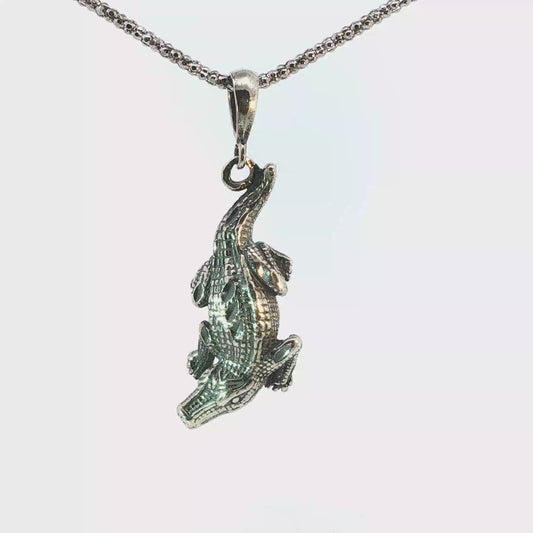 Sterling Silver Alligator Charm