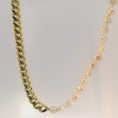 Load and play video in Gallery viewer, Gold-Plated Cuban and Pearl Necklace
