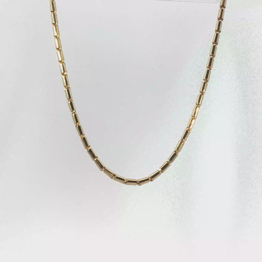 Yellow Gold Cylinder Link