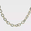 Load and play video in Gallery viewer, David Yurman Silver & Yellow Gold Interwoven Link Necklace
