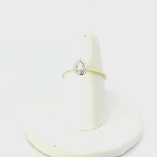 Pear-Shaped Diamond Ring