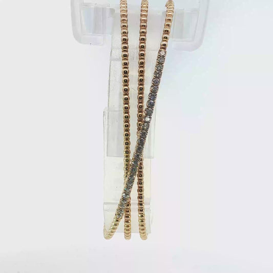 Beaded Bracelets with Diamond Accent