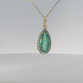 Load and play video in Gallery viewer, Teardrop Emerald Pendant
