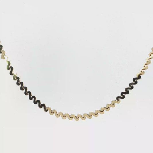 Wavy S-Link Necklace