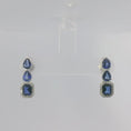 Load and play video in Gallery viewer, Blue Sapphire Earrings
