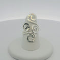 Load and play video in Gallery viewer, Silver Spiral Ring with Polished Finish
