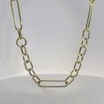 Load and play video in Gallery viewer, Gold Elongated Chain Necklace
