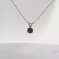 Load and play video in Gallery viewer, Round Royal Blue Sapphire Solitaire's Charm
