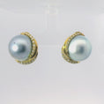 Load and play video in Gallery viewer, Pearl and Diamond Earrings
