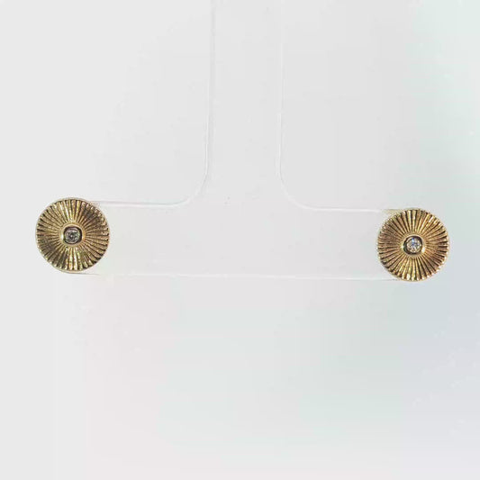 Stud Earrings with Round Brilliant Cut Diamond