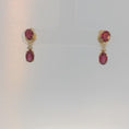 Load and play video in Gallery viewer, Ruby Drop Earrings
