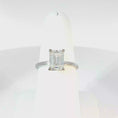 Load and play video in Gallery viewer, Solitaire Ring with Emerald Cut Diamond
