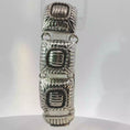 Load and play video in Gallery viewer, Textured Square Link Chain Bracelet in Silver
