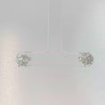 Load and play video in Gallery viewer, Diamond Floral Cluster Earrings White
