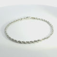 Load and play video in Gallery viewer, Solid White Gold Rope Bracelet
