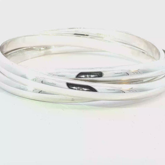 Tiffany & Co Silver Trinity Bangle