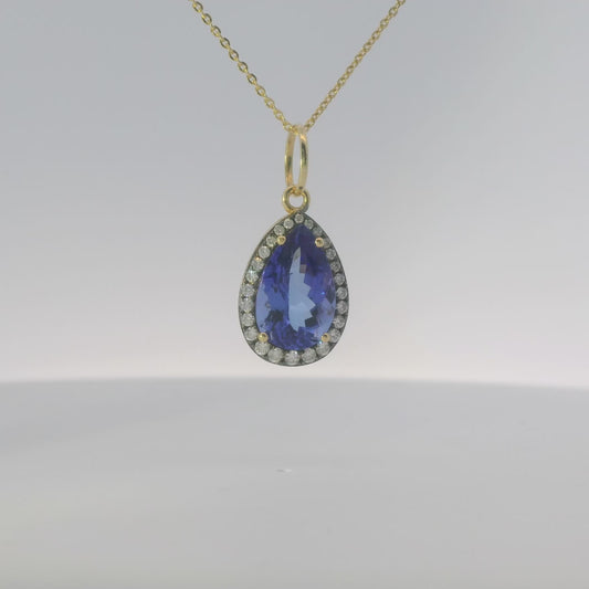 Teardrop Tanzanite Pendant