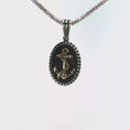 Load and play video in Gallery viewer, Silver Charm with Yellow(Plated) Gold Anchor Pendant
