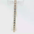 Load and play video in Gallery viewer, Gold Diamond Tennis Bracelet
