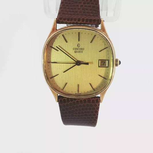 Concord Quartz Classic Yellow Gold Timepiece