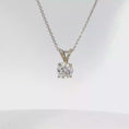 Load and play video in Gallery viewer, Rounnd Diamond Solitaire Pendant
