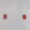 Load and play video in Gallery viewer, Pink Sapphire Earrings
